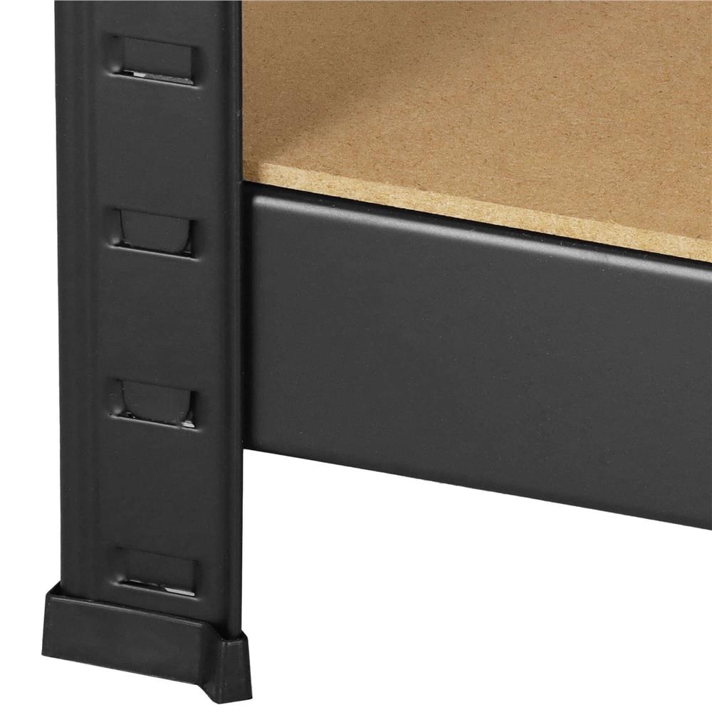 Raft cadru metalic modular pentru depozitare, 5 polite, 148x75x30cm, sarcina 875kg