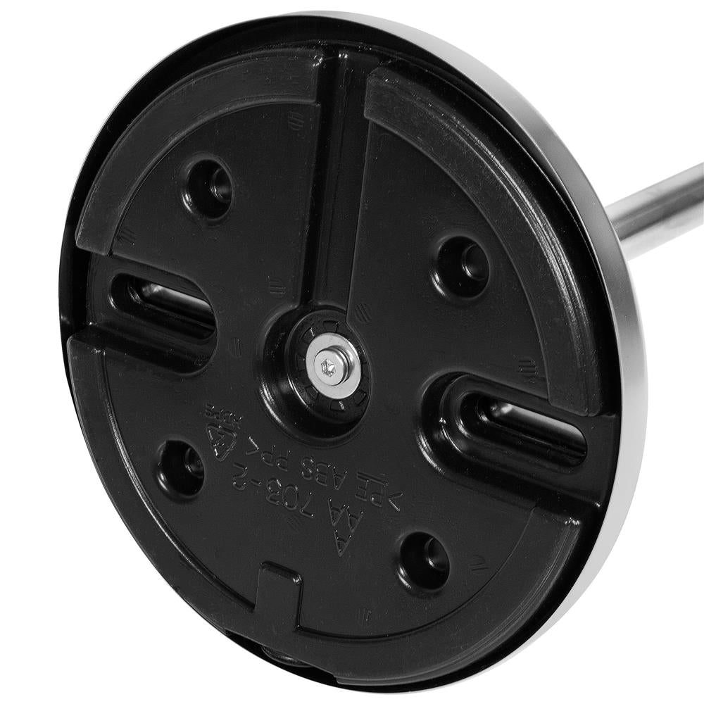 Suport hartie igienica 2 in 1 cu tija mobila, 68.5cm, argintiu