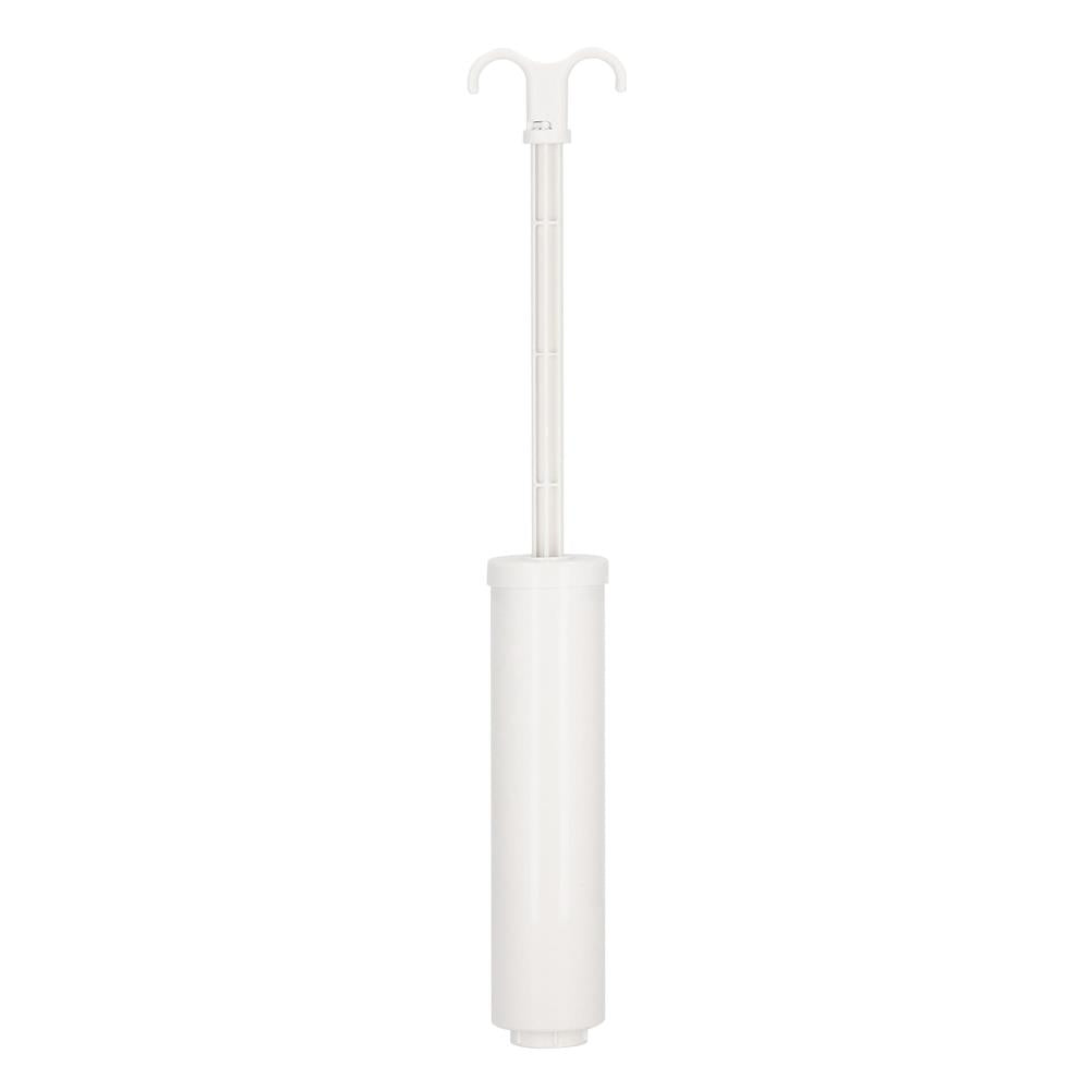 Pompa de vidat pentru saci de haine, din plastic, 38cm, alb