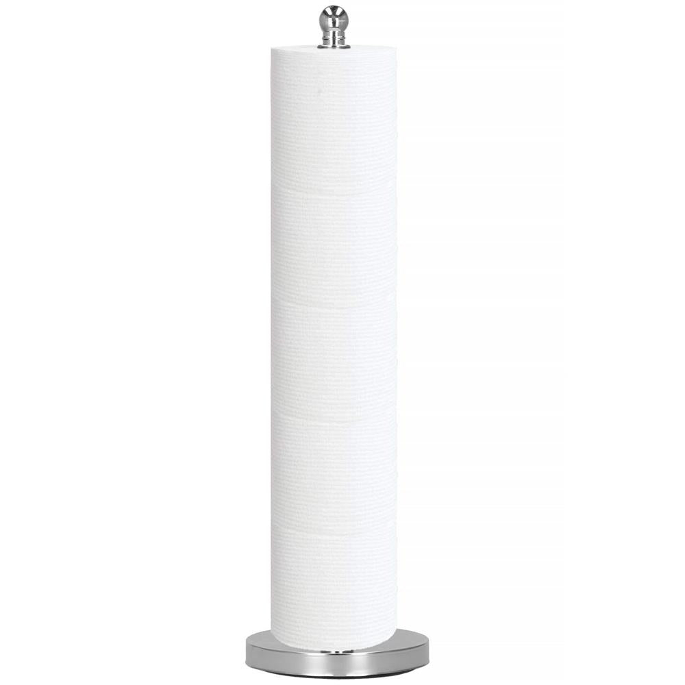 Suport hartie igienica tip tija, 51cm, argintiu cromat