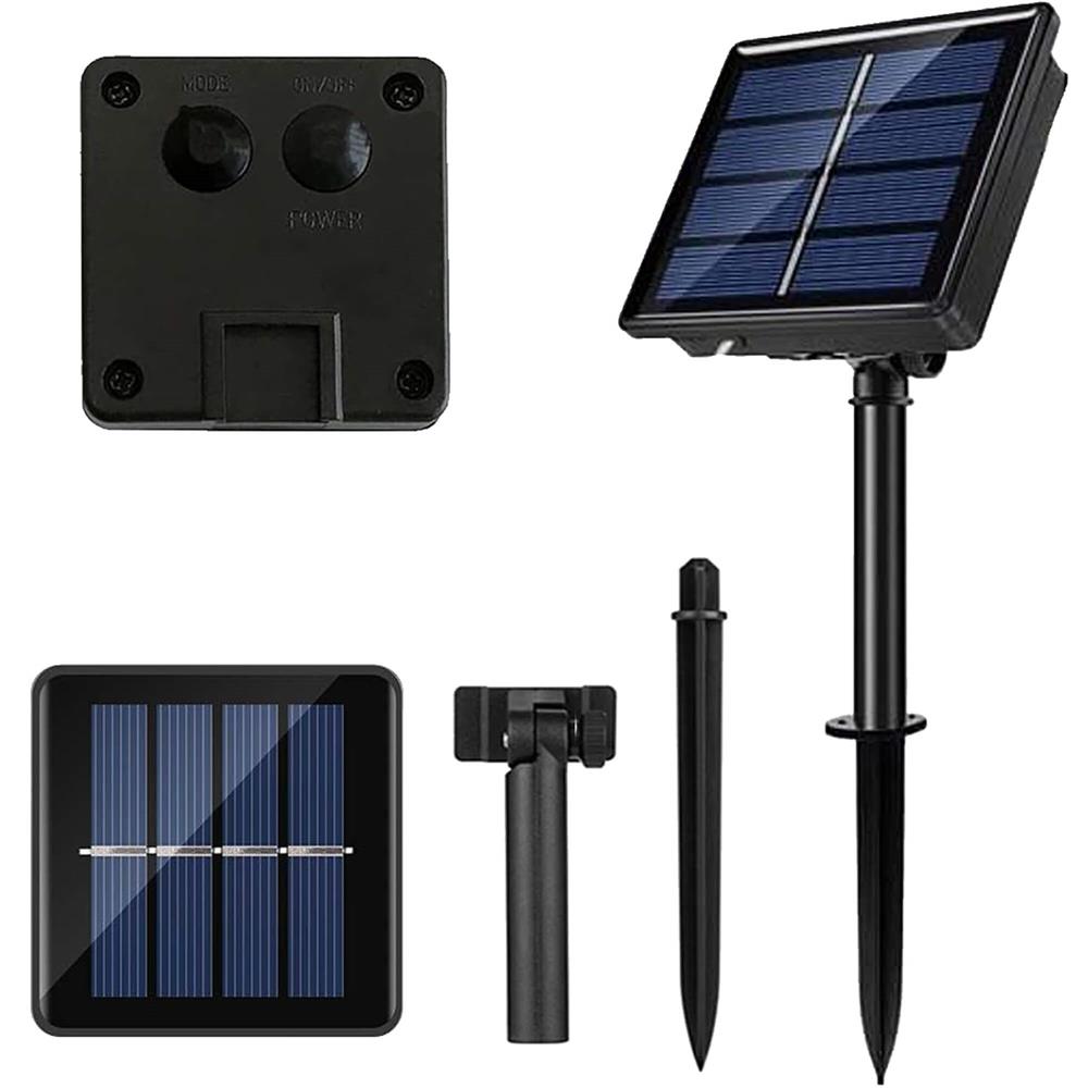 Ghirlanda luminoasa cu incarcare solara, 200 LED-uri, 22 metri, 8 functii, alb rece