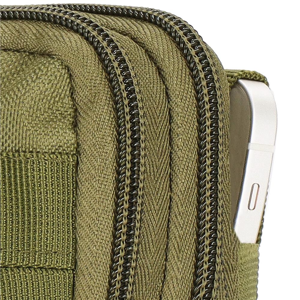 Borseta sport de brau, impermeabila, cu prindere la curea, 18x12x5cm, verde