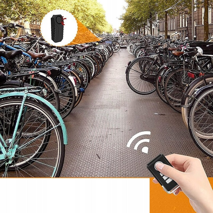 Alarma anti furt pentru biciclete si motociclete, senzor de vibratii, impermeabila, cu telecomanda, 113 db - 5