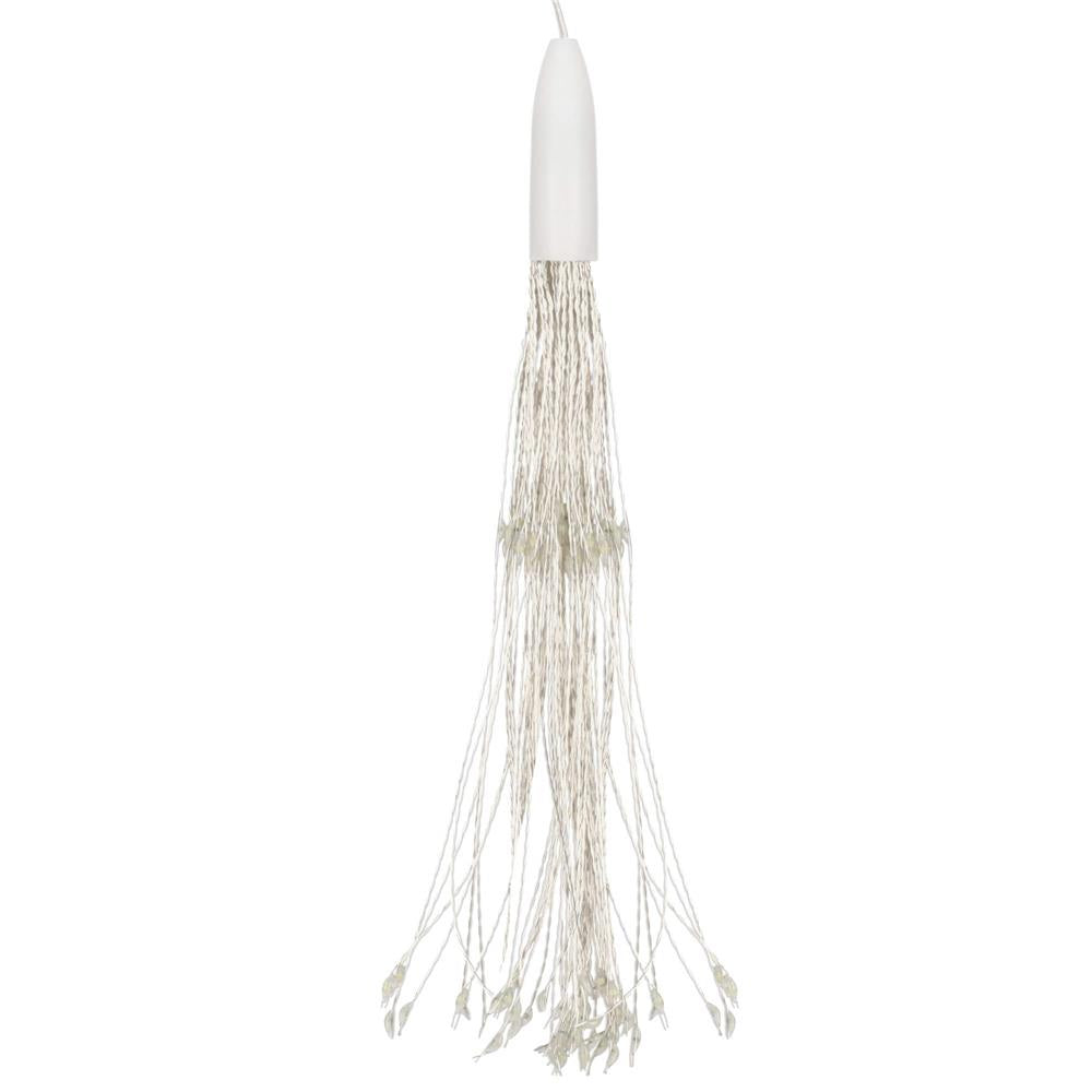 (DL) Instalatie lumina decorativa STAR cu 100 LED-uri, diametru 30cm, alimentare baterii, iluminare galbena