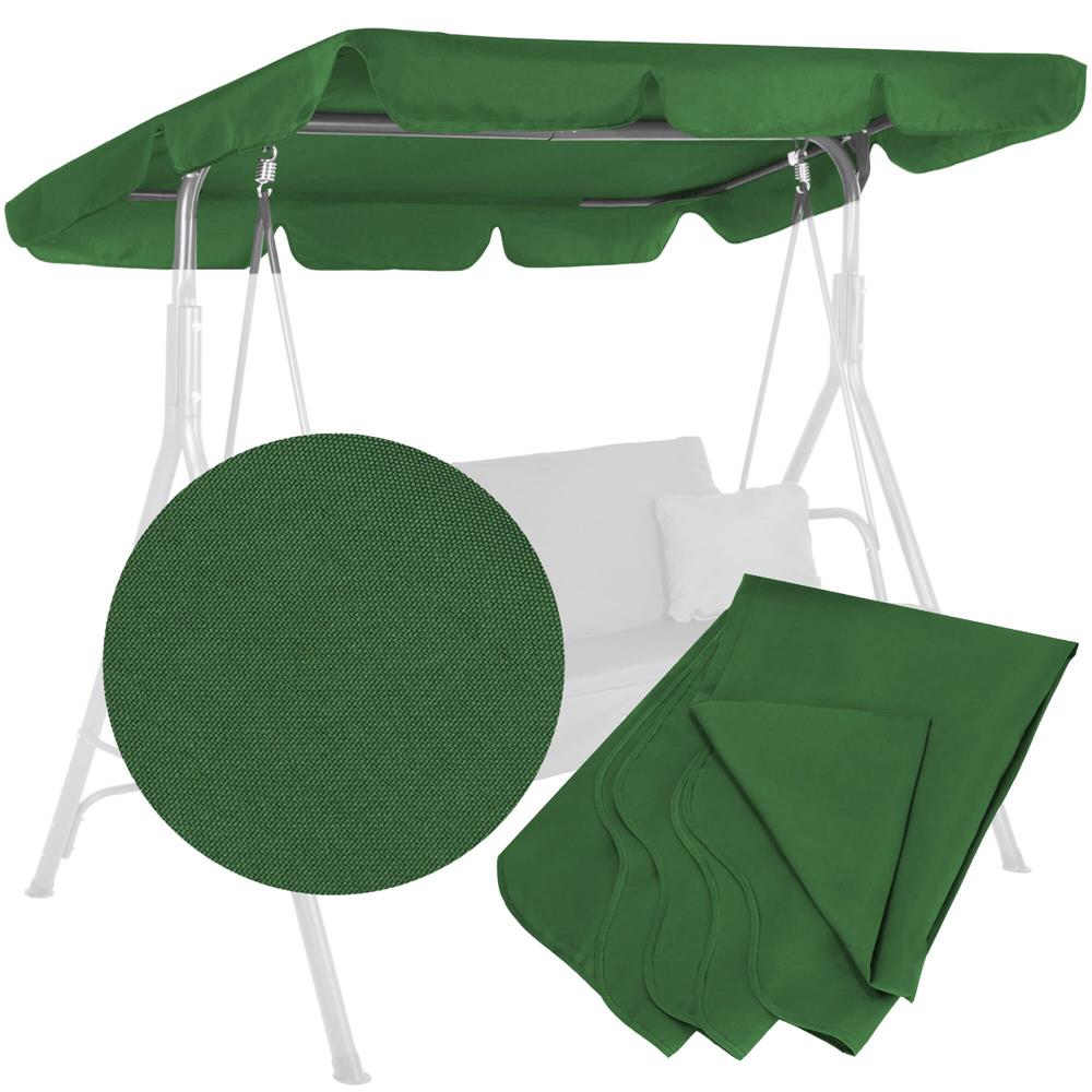 Husa din panza pentru leagan de gradina, viziera acoperis, 165x110cm, verde