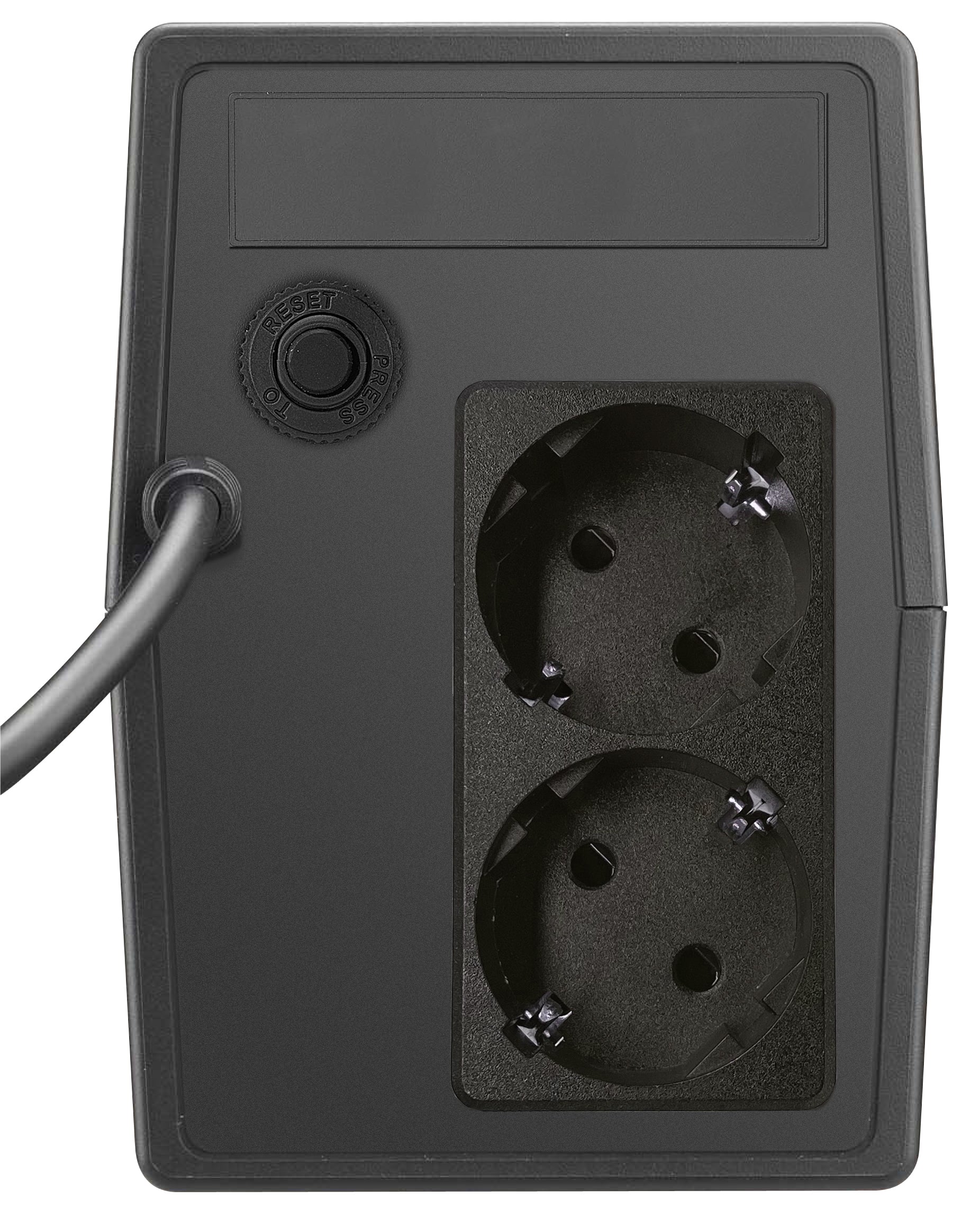 UPS Spacer Line Int. fara management, 600VA/ 360W, AVR, 2 x socket Schuko, indicatie status cu LED, 1 baterie 12V/7Ah, bateria are 12 luni garantie, "SPUP-600L-LIT01"