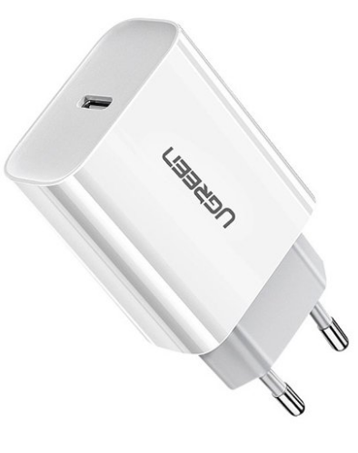 INCARCATOR retea Ugreen, "CD137" Quick Charge 20W, 1 x USB Type-C 5V/3A, alb "60450" - 6957303864508
