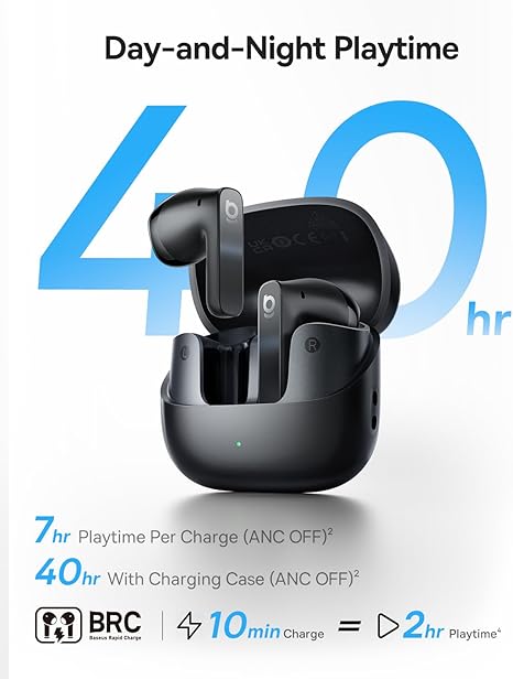 CASTI Baseus Bass BS1 NC, Wireless Noise Cancelling Headphones OS, pt smartphone, over-ear, sunet Hi-Res, microfon pe casca, conectare prin Bluetooth 5.0, negru "A0010102" (timbru verde 0.18 lei) - 6932172698737