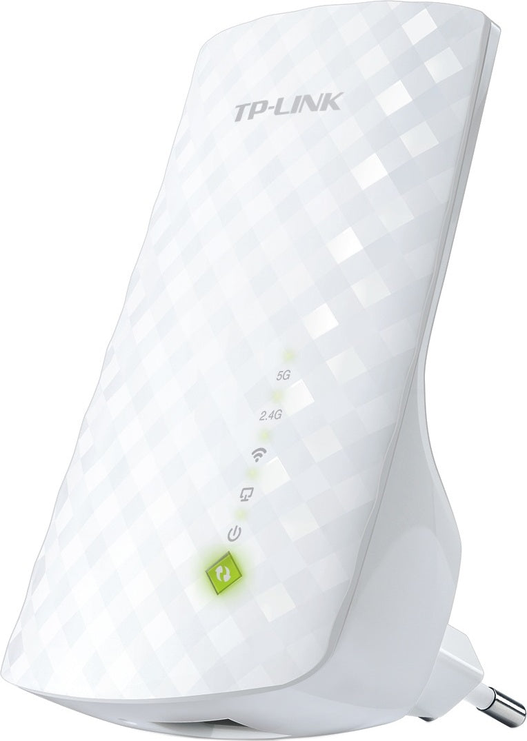 RANGE EXTENDER TP-LINK wireless 750Mbps, 1 port 10/100Mbps, 3 antene interne, dual band AC750, 2.4GHz &amp; 5GHz "RE200" 45505690