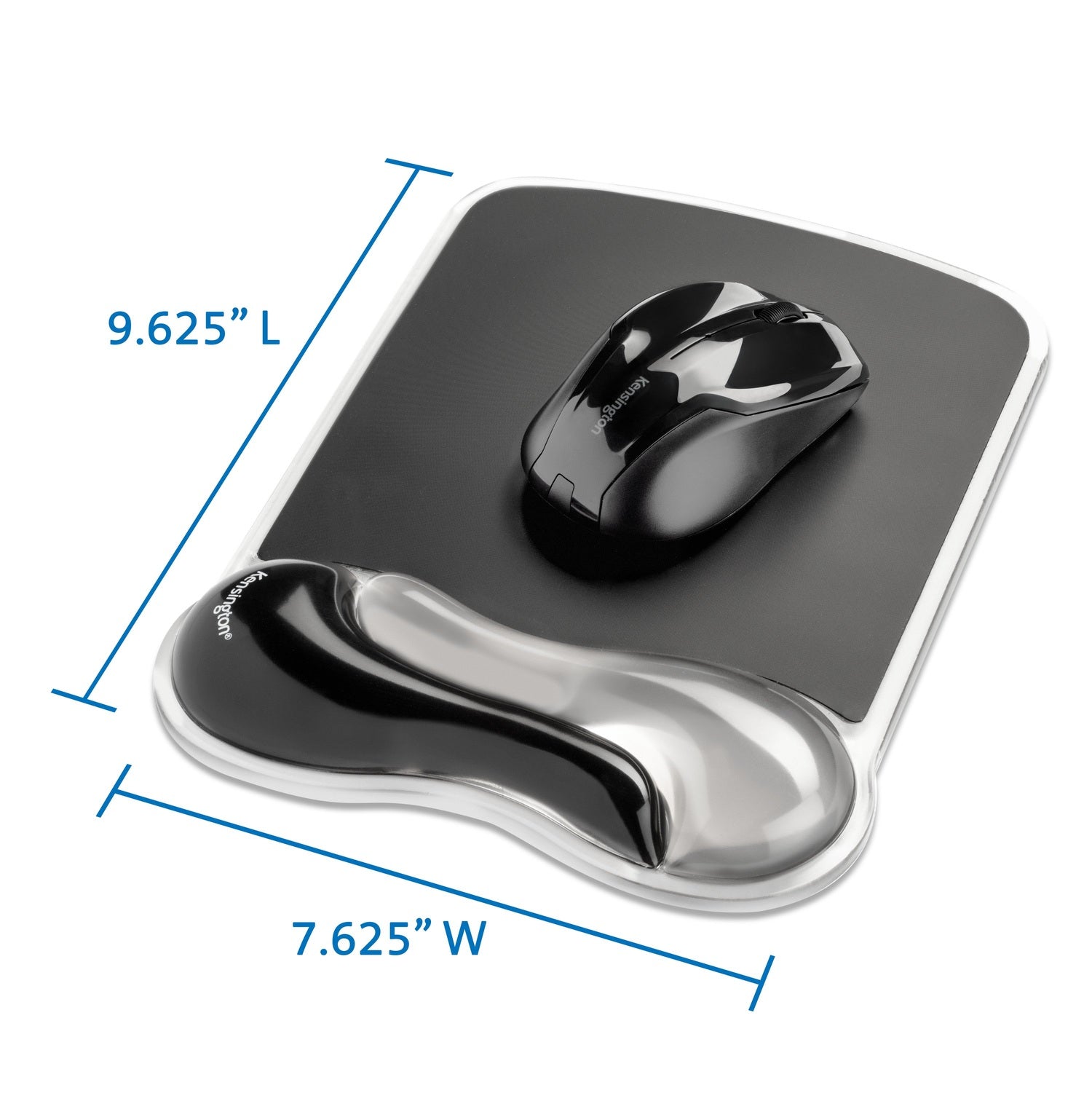 MOUSE pad KENSINGTON Duo Gel, suport ergonomic pentru incheietura mainii, cu gel, fumuriu/negru, "62399"