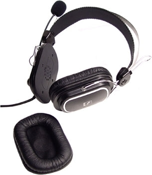 CASTI A4tech, "ComfortFIt", cu fir, standard, utilizare multimedia, microfon pe brat, conectare prin Jack 3.5 mm, negru, "HS-50", (timbru verde 0.8 lei)