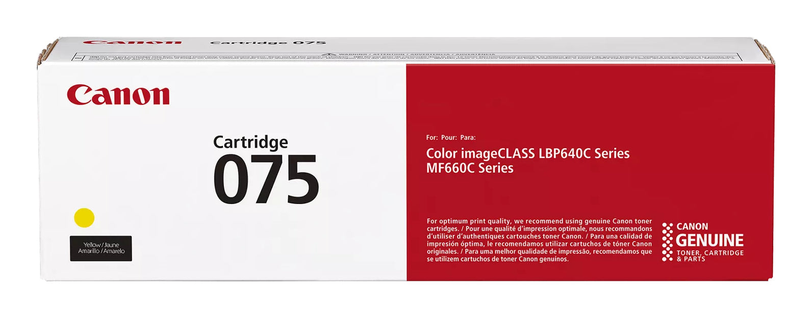 Toner Original Canon Yellow, CRG-075Y, pentru LBP646|LBP647|MF664|MF667, 1.3K, , "6362C002AA"