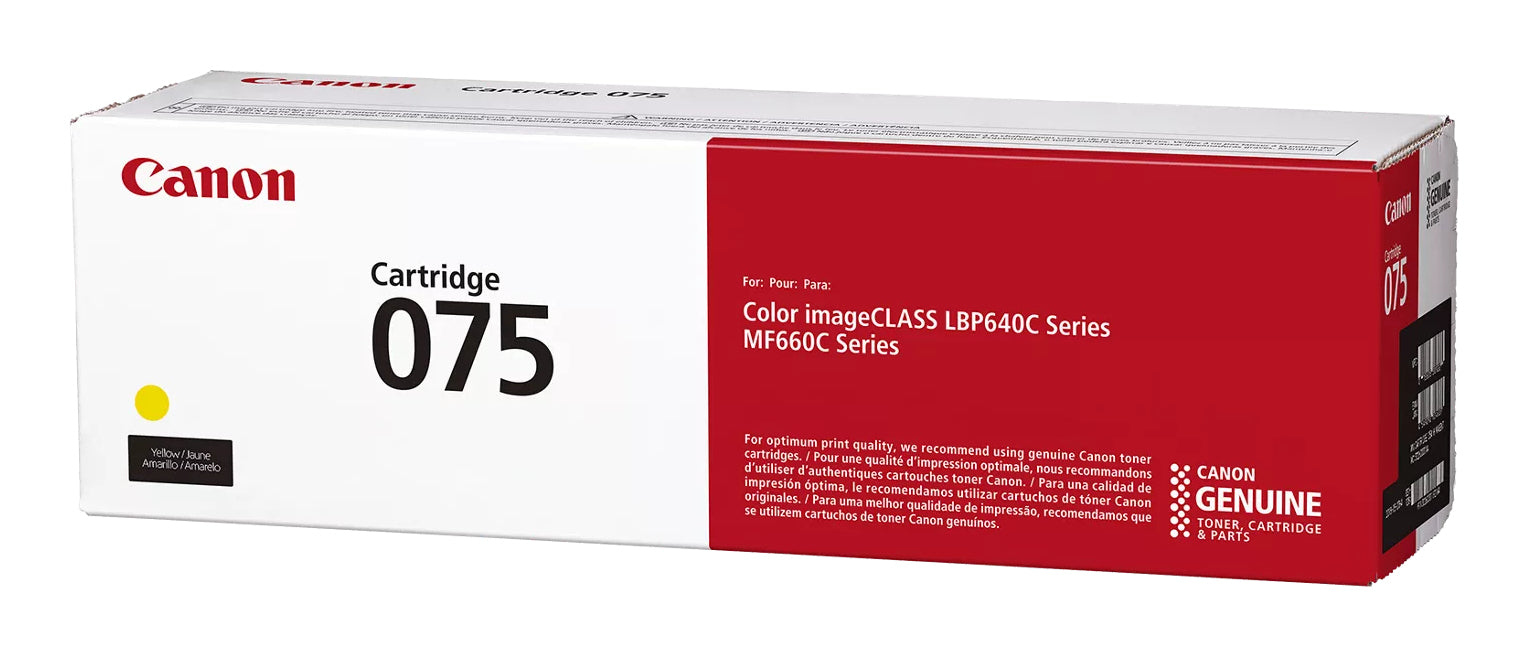 Toner Original Canon Yellow, CRG-075Y, pentru LBP646|LBP647|MF664|MF667, 1.3K, , "6362C002AA"