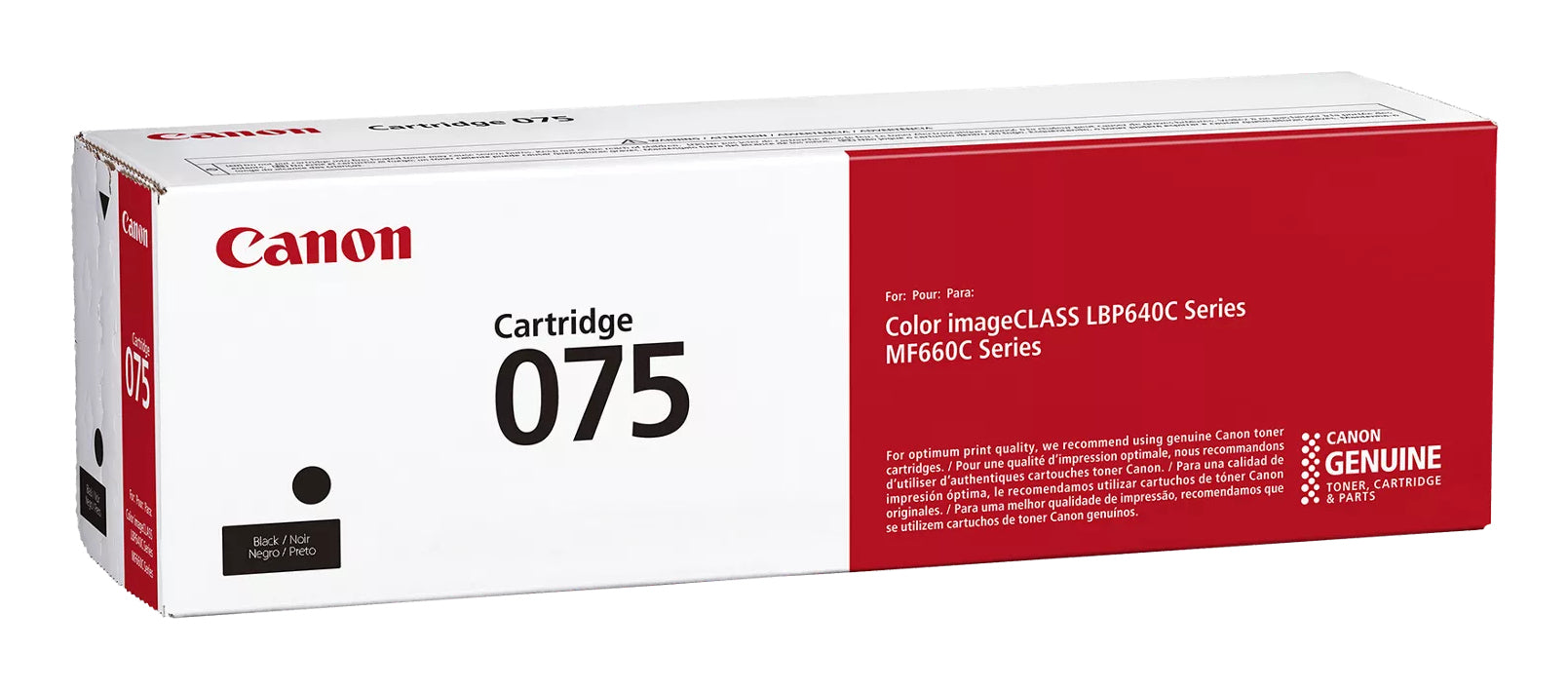 Toner Original Canon Black, CRG-075BK, pentruLBP646|LBP647|MF664|MF667, 1.4K, , "6365C002AA"