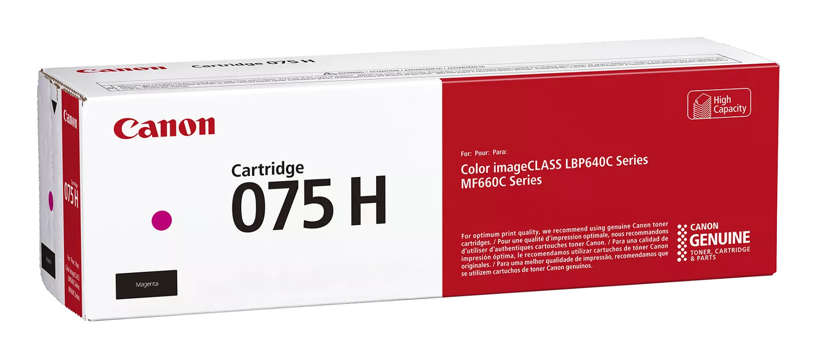 Toner Original Canon Magenta, CRG-075HM, pentruLBP646|LBP647|MF664|MF667, 2.5K, ,"6367C002AA"
