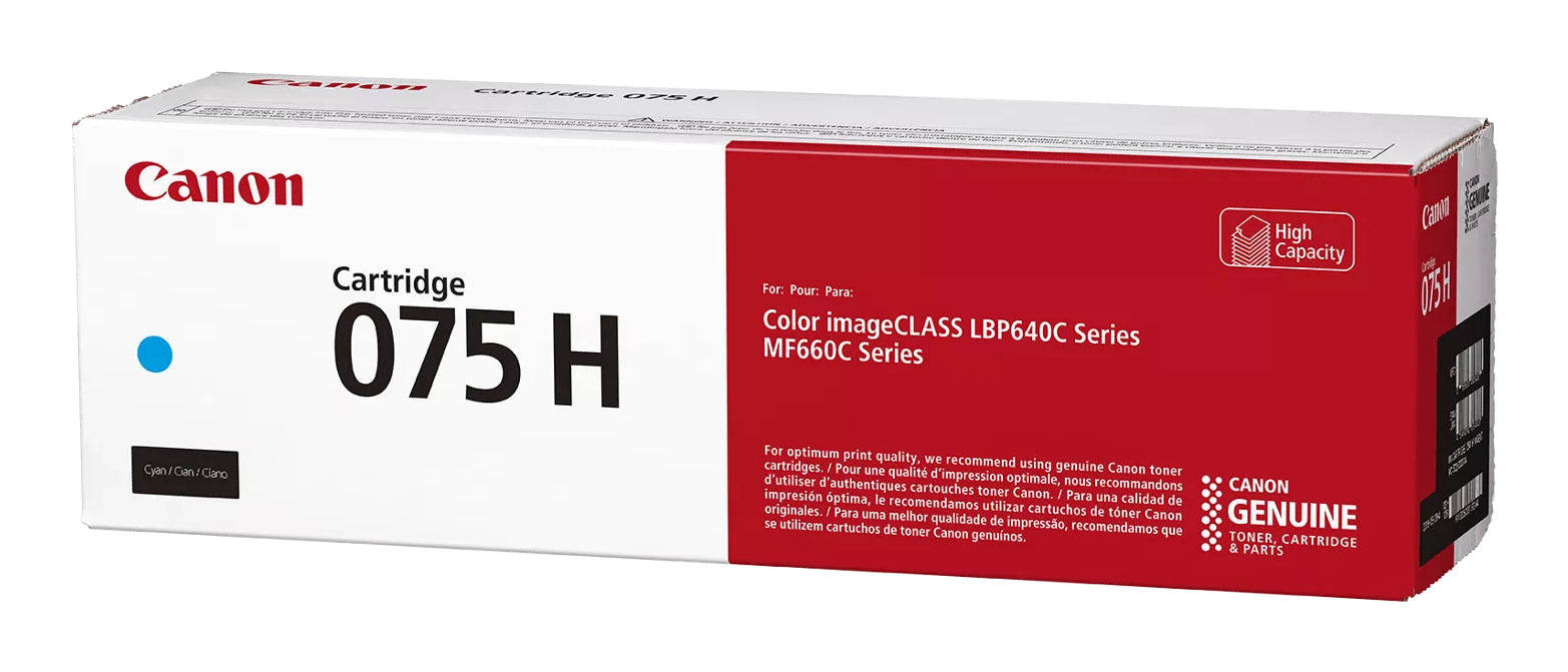 Toner Original Canon Cyan, CRG-075HC, pentruLBP646|LBP647|MF664|MF667, 2.5K, ,"6368C002AA"