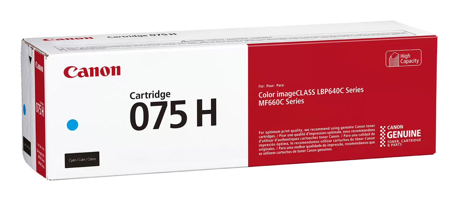Toner Original Canon Cyan, CRG-075HC, pentruLBP646|LBP647|MF664|MF667, 2.5K, ,"6368C002AA"