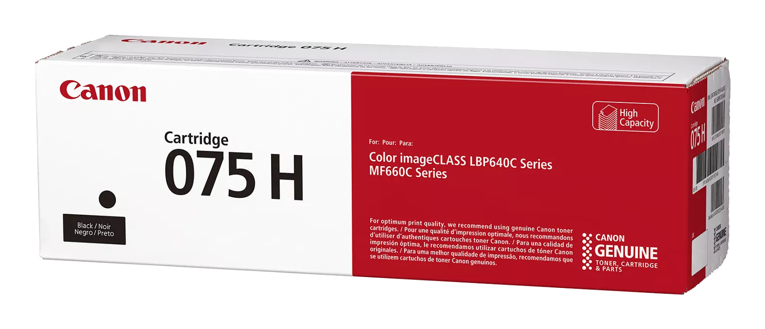 Toner Original Canon Black, CRG-075HBK, pentruLBP646|LBP647|MF664|MF667, 3.5K, ,"6369C002AA"