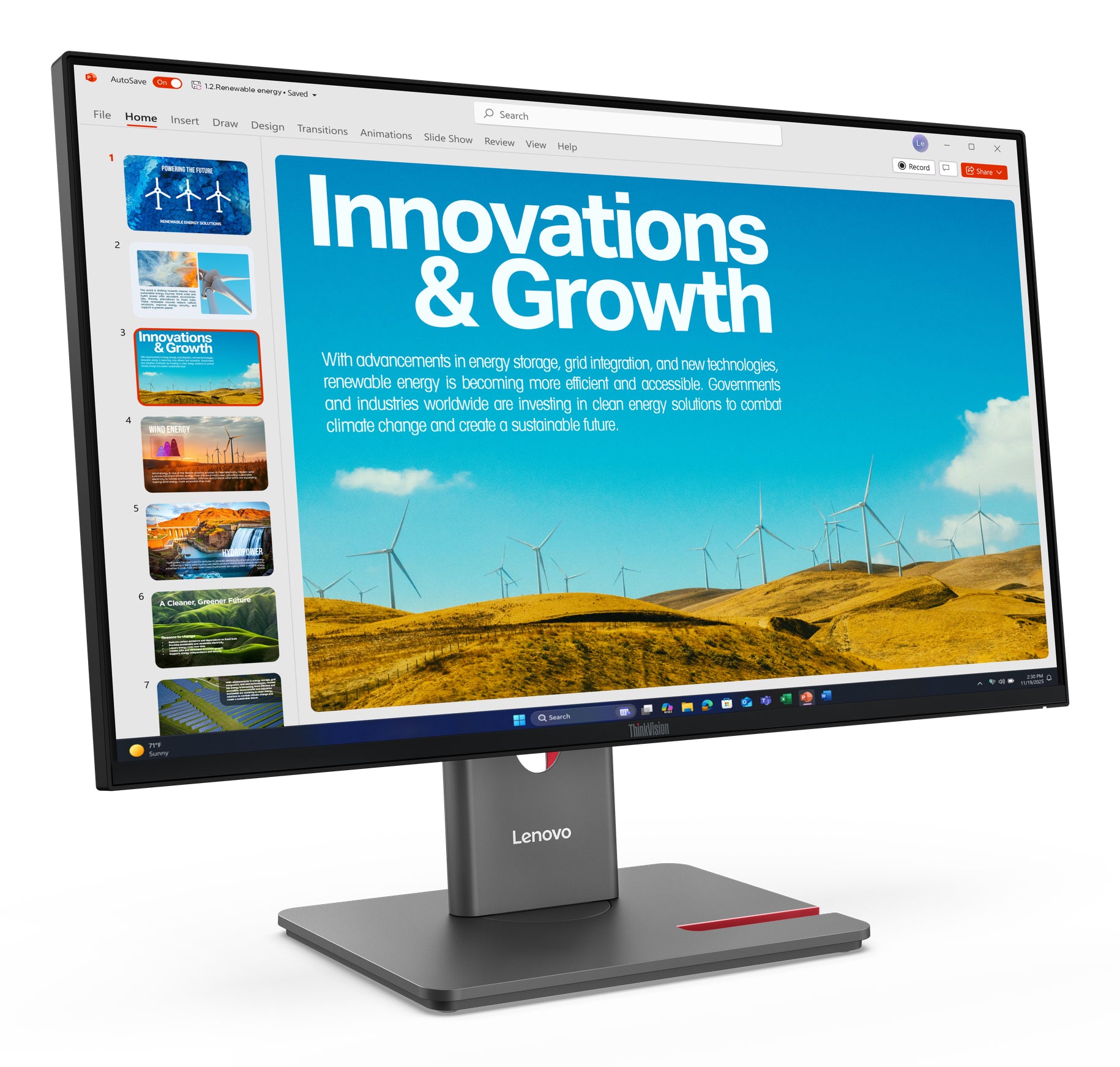Lenovo ThinkVision P24QD-40 LED display "64B1GAT1EU"