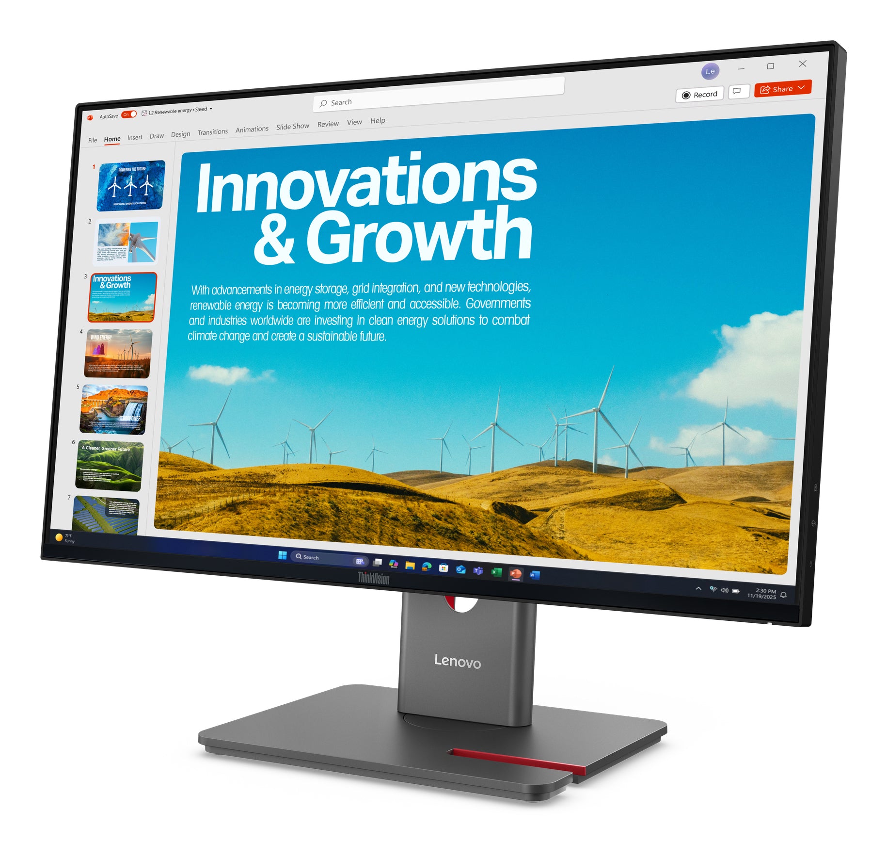 Lenovo ThinkVision P24QD-40 LED display "64B1GAT1EU"