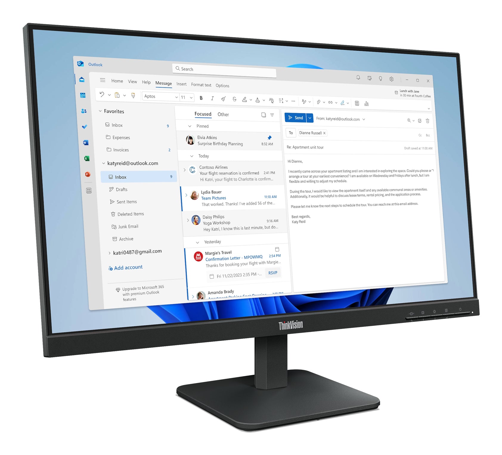 ThinkVision S24-4e 24 inch Monitor "64B5KAT1EU"