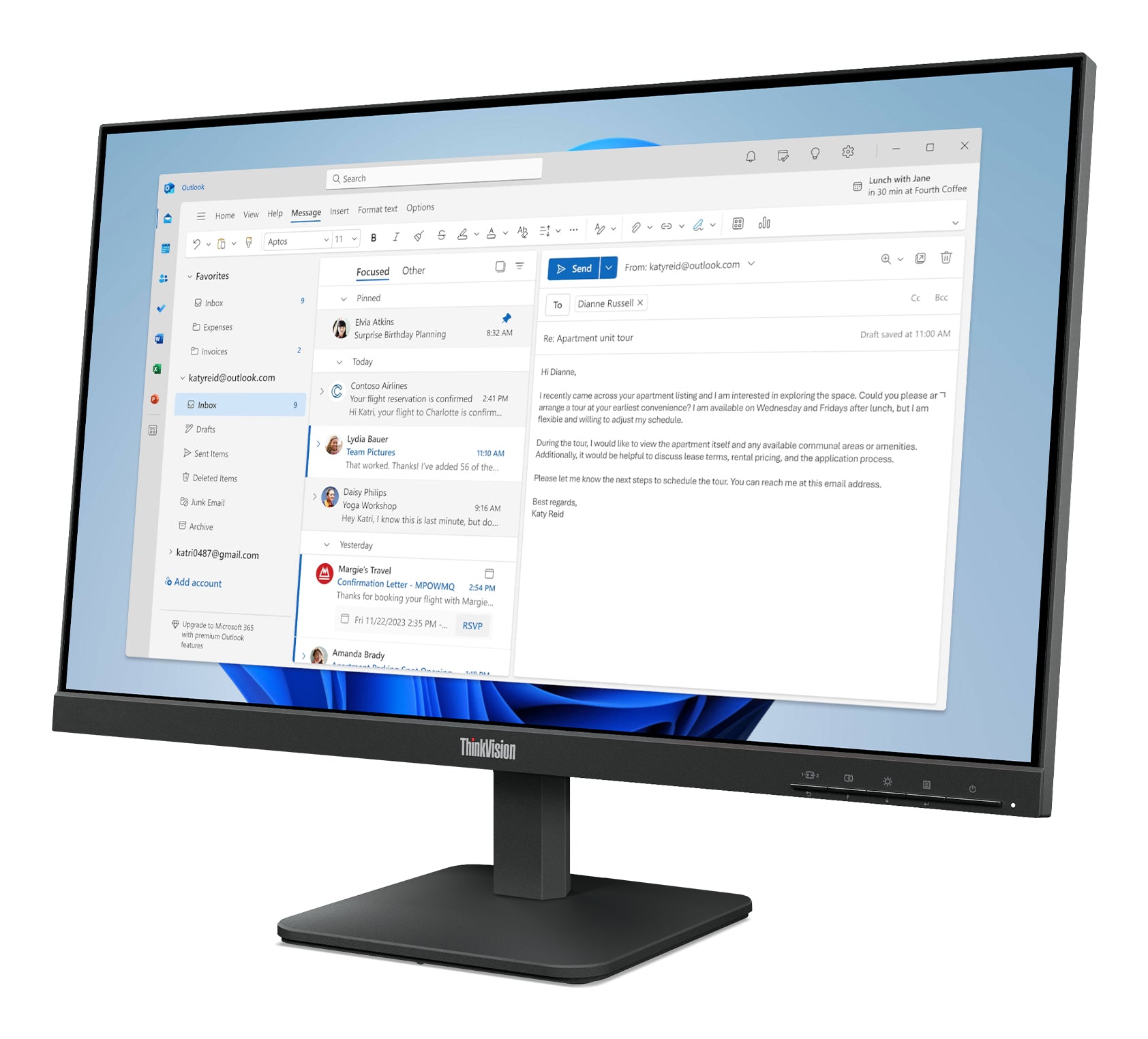 ThinkVision S24-4e 24 inch Monitor "64B5KAT1EU"