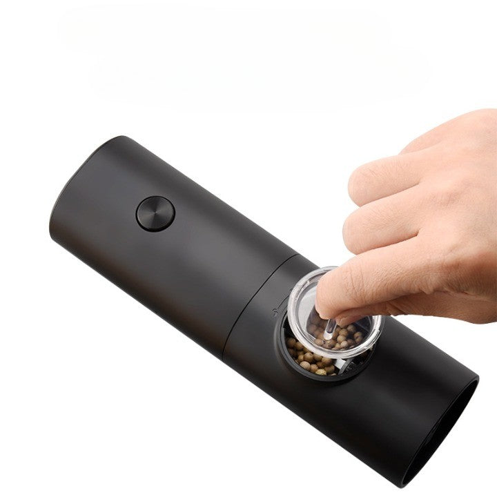 Rasnita Electrica pentru Cafea si Condimente, Cutit de Macinare din Otel Inoxidabil, Incarcare cu Baterii, Optiuni Diferite de Macinare, Usor de Manevrat, 18x5.5cm, Negru