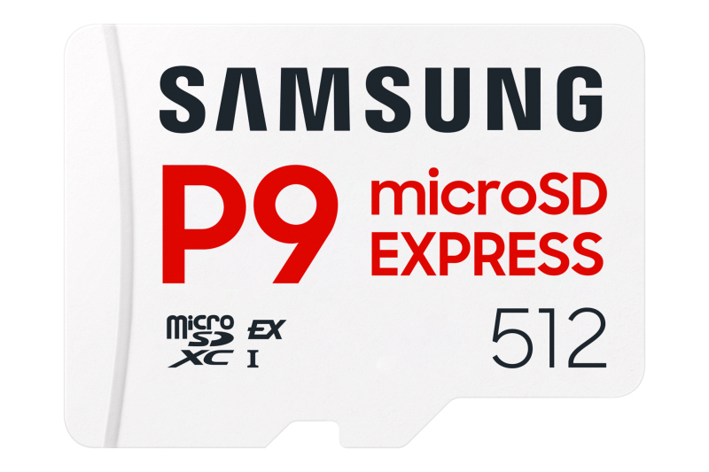 Samsung MB-MK512T. Capacity: 512 GB, Flash card type: MicroSDXC, Internal memory type: UHS-I, Read speed: 800 MB/s, UHS Speed Class: Class 1 (U1), Video Speed Class: V30. Protection features: Drop resistant, Magnet proof, Temperature proof, Waterproof, We