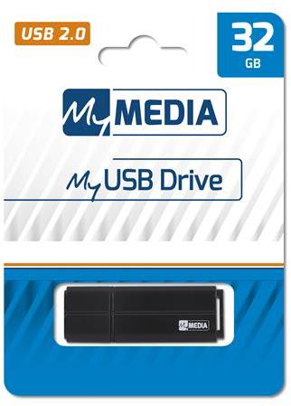 MEMORIE USB Verbatim MYMEDIA, USB 2.0, 32GB, NEGRU 