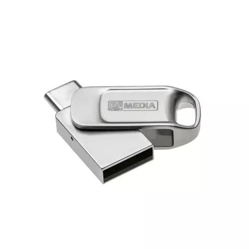 MEMORIE USB Verbatim MYDUAL 32GB USB 2.0, ARGINTIU 
