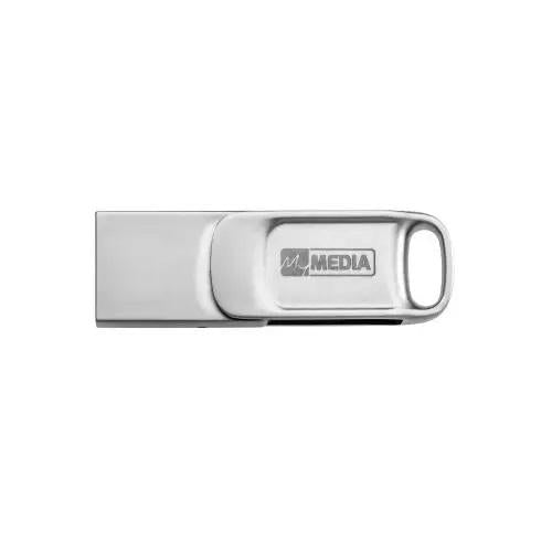 MEMORIE USB Verbatim MYDUAL 32GB USB 2.0, ARGINTIU 