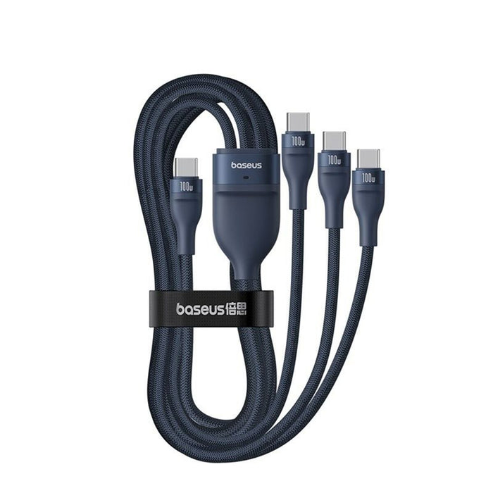 Cablu alimentare si date Baseus One-for-three, Fast Charging Data Cable pt. smartphone, USB Type-C la 3 x USB Type-C 100W