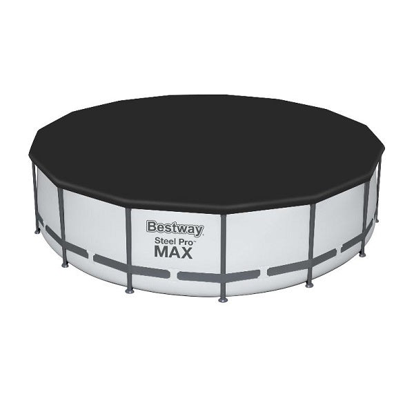Piscina rotunda cadru metalic Bestway, Steel Pro MAX, 457 x 107 cm, cu toate accesoriile