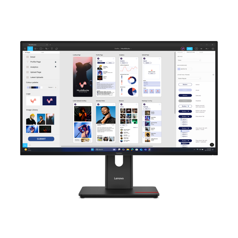 Lenovo ThinkVision T32UD-40 31.5" UHD IPS 3Y