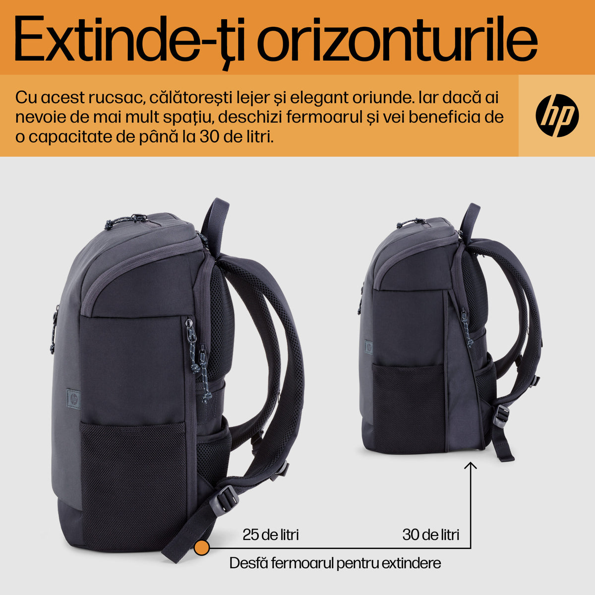 HP Travel 25 Liter 15.6inch Iron Grey Laptop Backpack 
