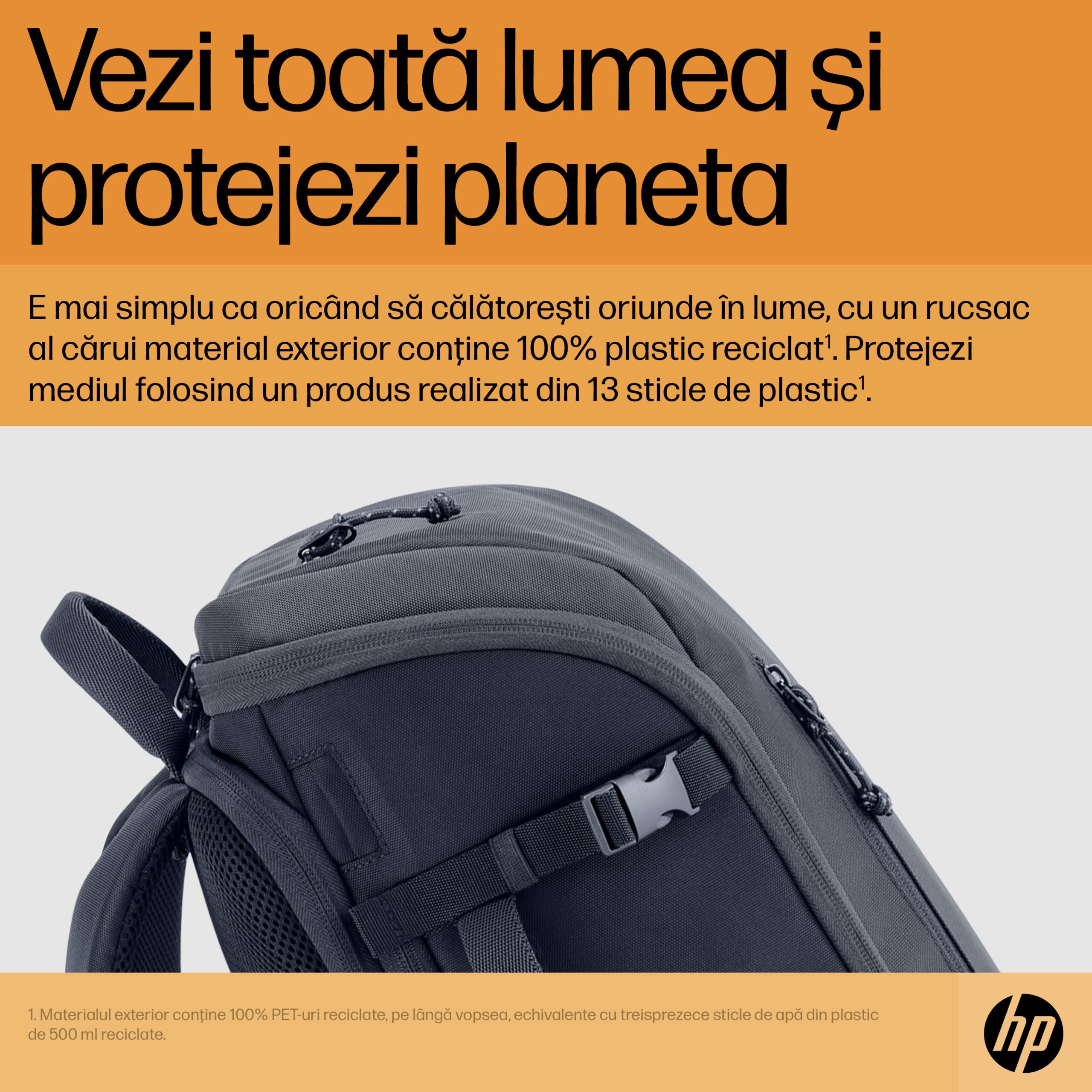 HP Travel 25 Liter 15.6inch Iron Grey Laptop Backpack "6H2D8AA"
