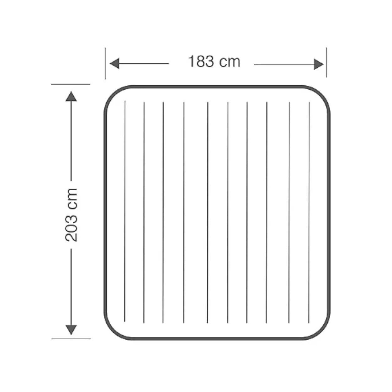 Saltea gonflabila Intex King Dura Beam, 203x183x25 cm