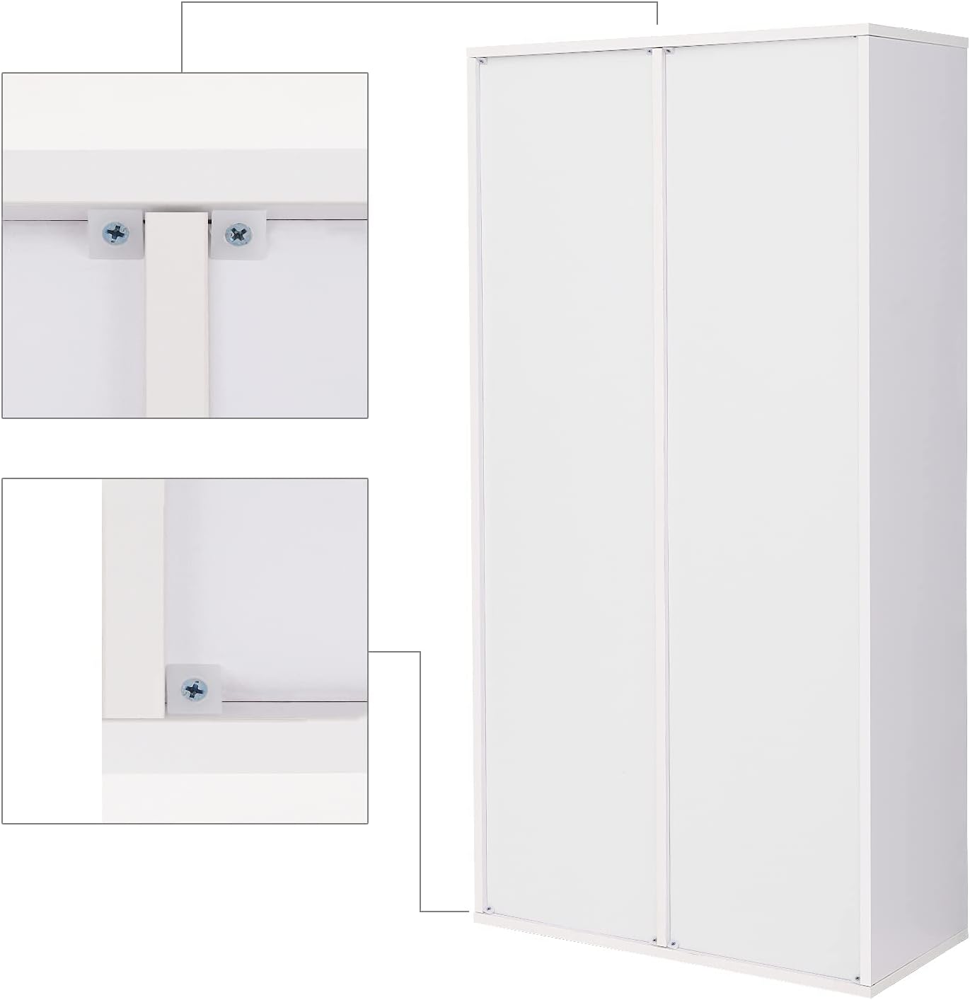 VASAGLE Biblioteca, raft cu 8 unitati de depozitare, pentru living, din lemn, 30x130x66cm, alb