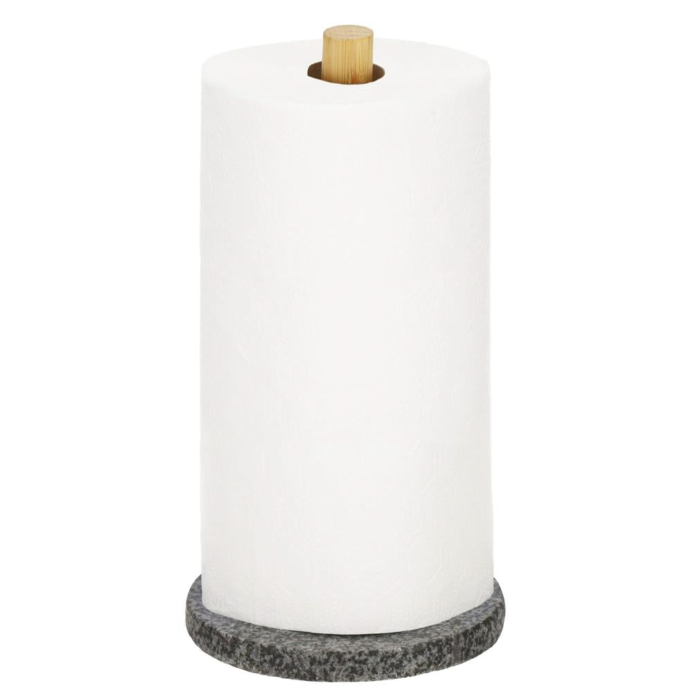 Suport prosoape de bucatarie din bambus cu suport de granit, 29cm