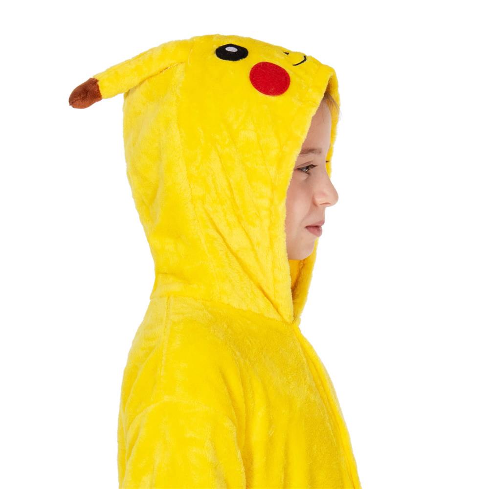 Pijama tip salopeta pentru copii, model Pikachu, marime 130-140 cm