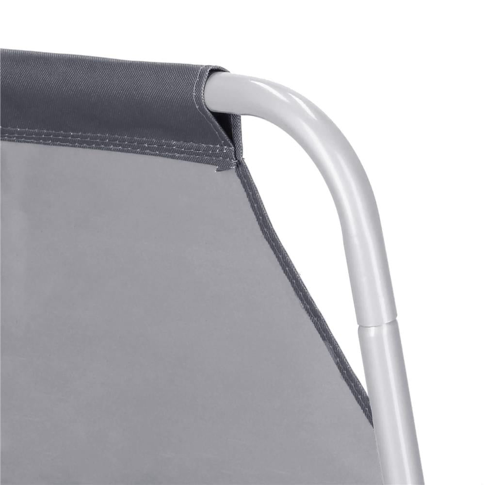 Scaun de plaja Sersimo GC055, pliabil, 90kg, 52x88cm, gri