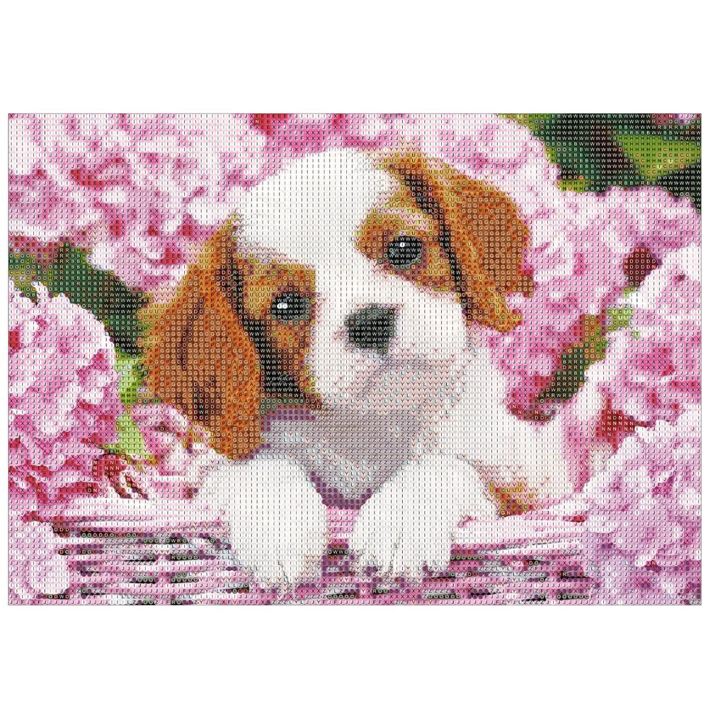 Set de broderie cu diamante 5D, 30x40cm, model Catel