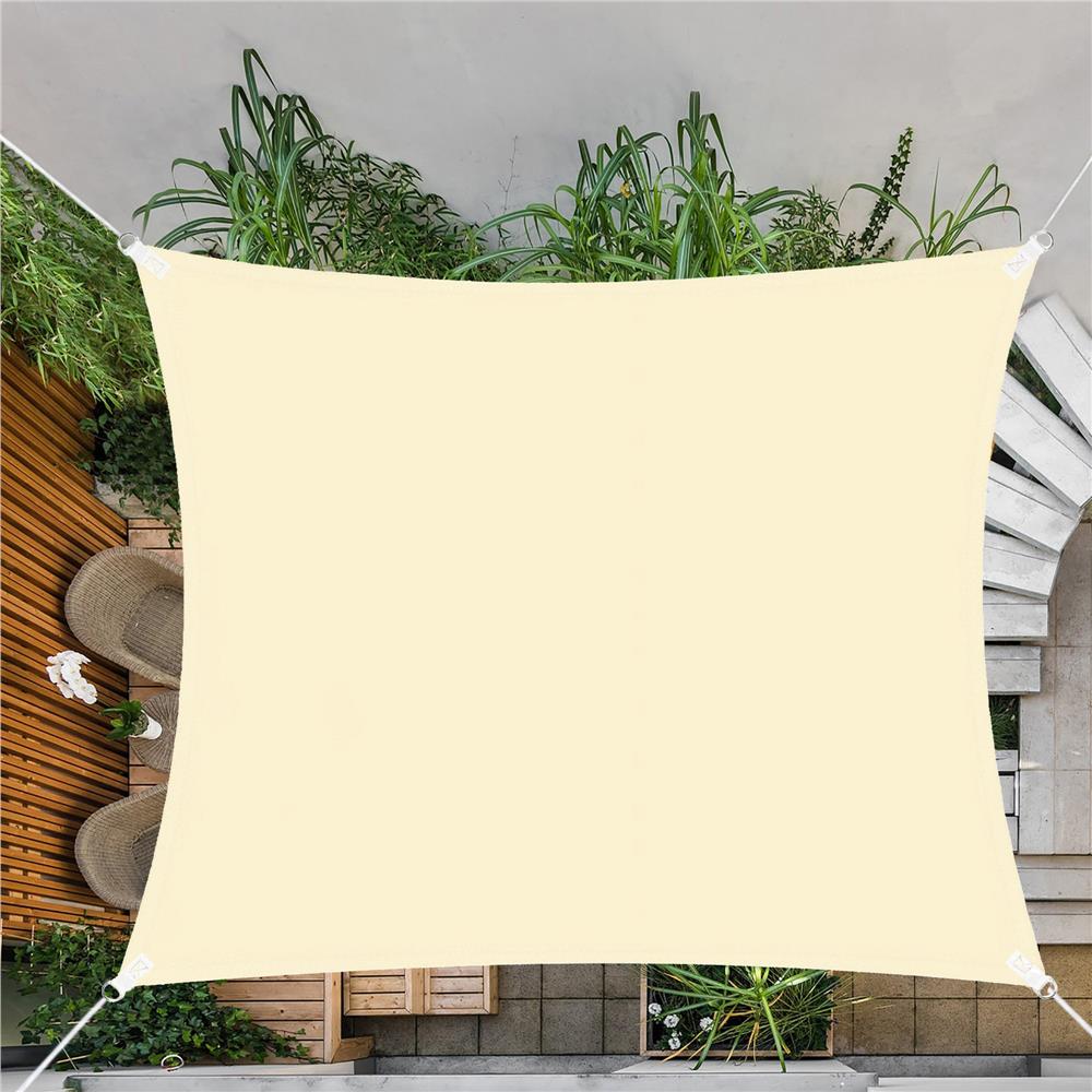 Copertina prelata de soare Sersimo SN136, dreptunghiulara, impermeabila cu protectie UV, 4x2m, ecru