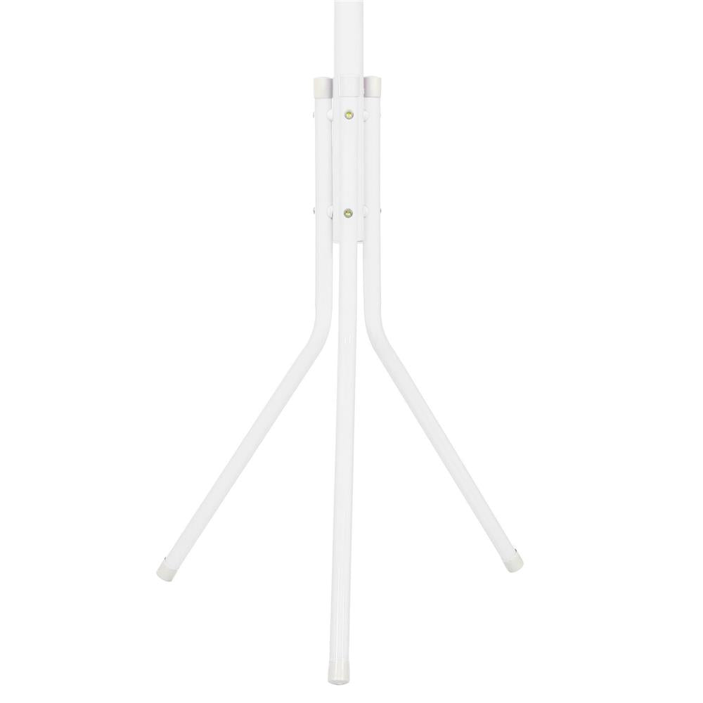 Cuier tip pom metalic Sersimo, 12 agatatoare, 177cm, alb
