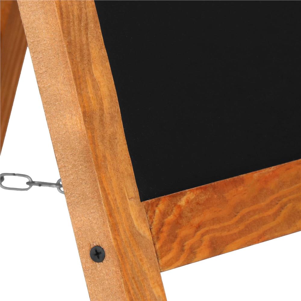 Panou stradal cu 2 fete, pentru meniu restaurant sau reclama, 60x100 cm, maro - 9