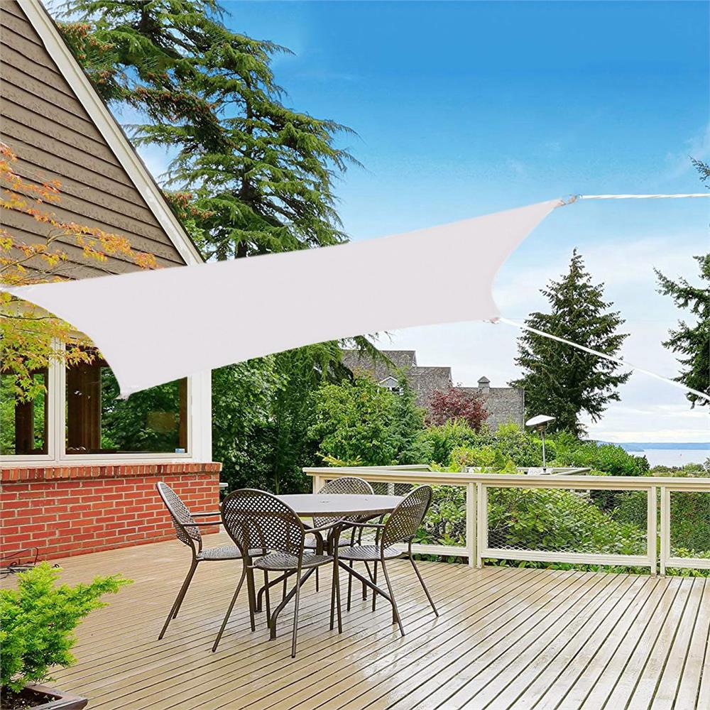 Copertina prelata de soare Sersimo SN133, dreptunghiulara, impermeabila cu protectie UV, 4x3m, gri deschis
