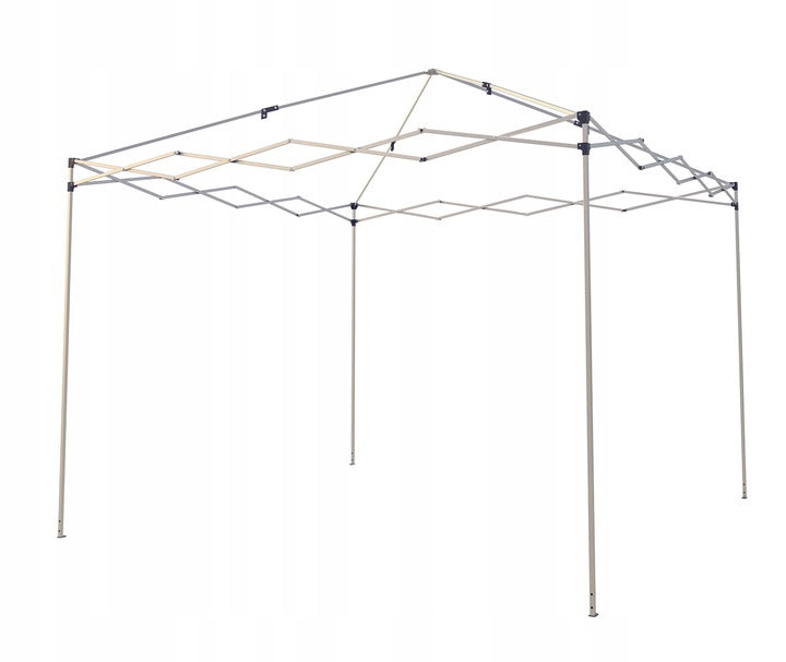 Cort pavilion de gradina pliabil, instalare automata pop-up, material textil oxford impermeabil, cu 4 pereti laterali, 300x300cm, gri