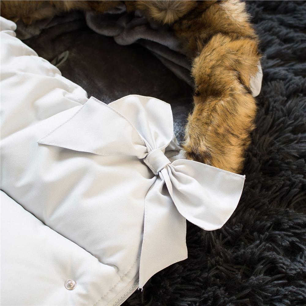 Sac iarna de bebelusi pentru carucior, marime universala, 90x45cm, gri