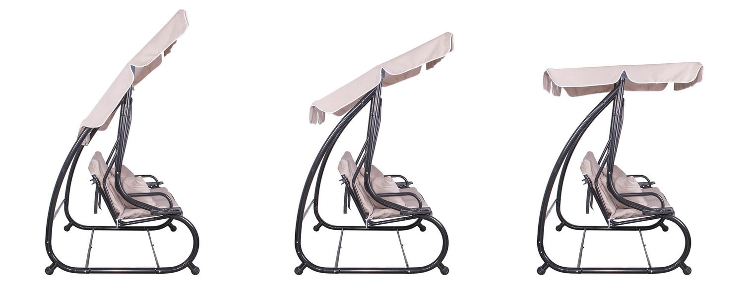Balansoar leagan pat 3 persoane Sersimo Viena, GS6E, greutate maxima 280kg