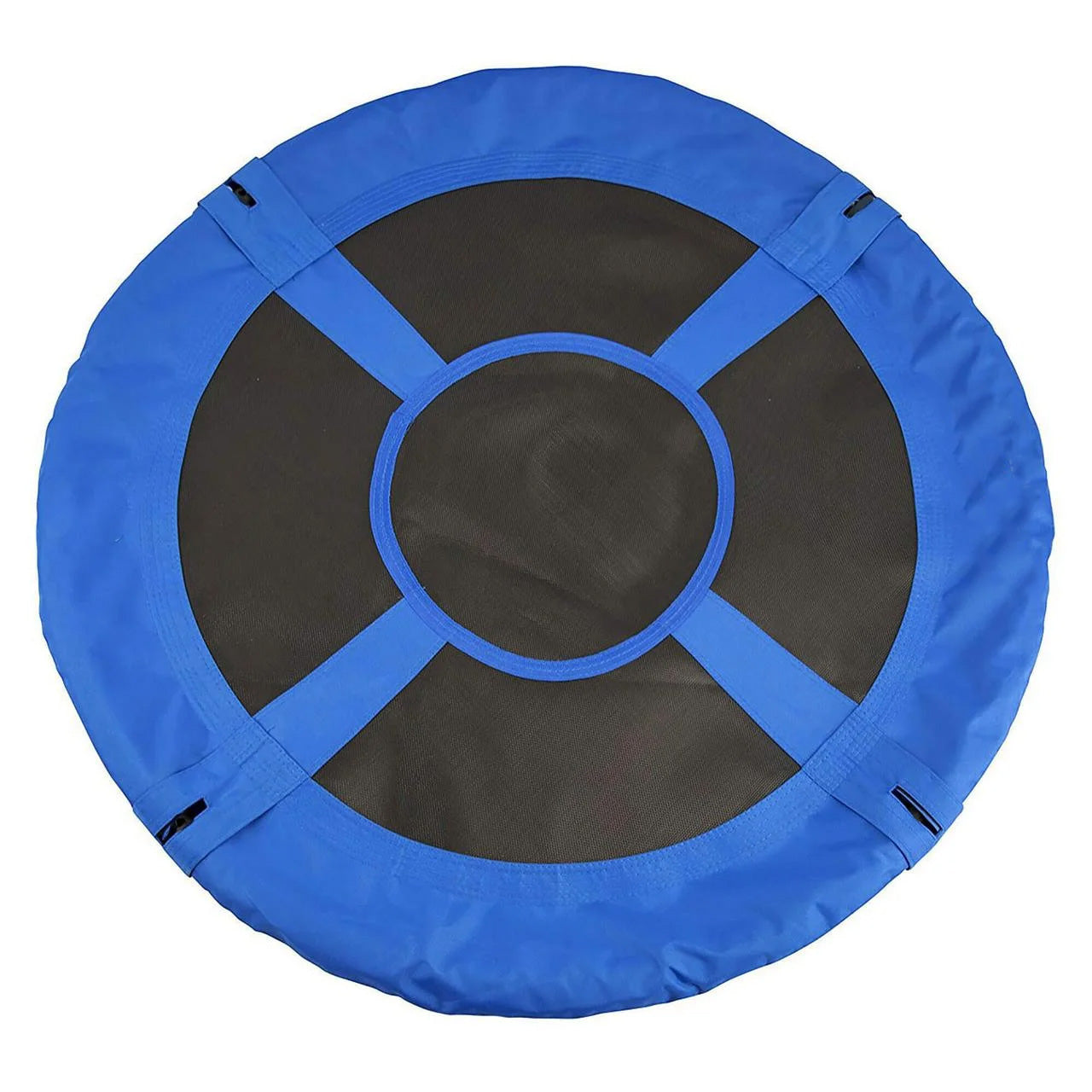 Leagan tip cuib Sersimo NS8, diametru 90cm, inaltime reglabila, pentru exterior, sarcina 150 kg, Albastru Negru